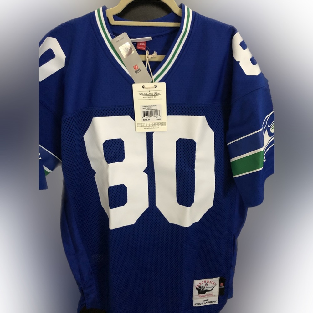 Mitchell & Ness: Seattle Seahawks “Steve Largent” #80 Mesh-Jersey (1985)